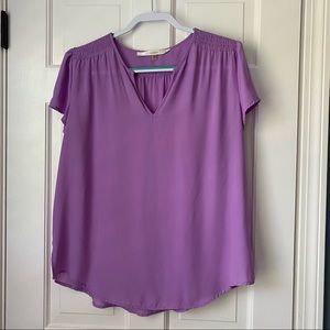 Fun 2 fun pink blouse size XL EUC